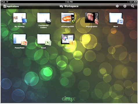 Virtual desktop with Citrix Receiver for RSA Account