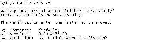 sap_r3_erp_upgrade_14 Log file excerpt after the installation has been successfully completed