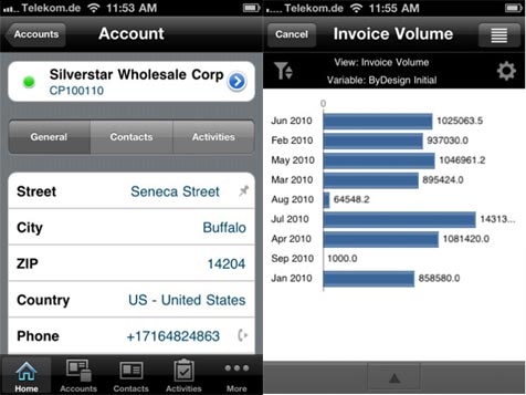 Tailored to iOS 4: SAP Business ByDesign 2.5.0.4 as an app Tailored to iOS 4: SAP Business ByDesign 2.5.0.4 as an app