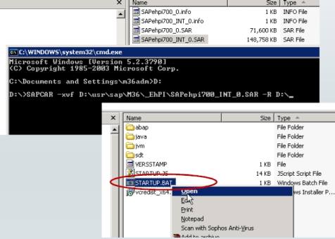 Installing an enhancement package (screenshot: SAP AG) Installing an enhancement package (screenshot: SAP AG)