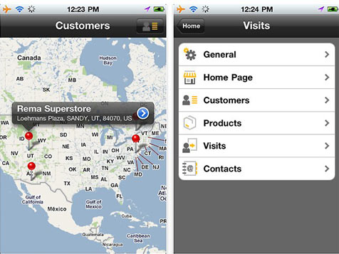 Retail_Execution_Mobile_1 Screenshot: SAP Retail Execution on an iPhone