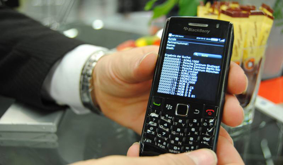 Mobile Software on Blackberry Photo: Blackberry Mobile Device