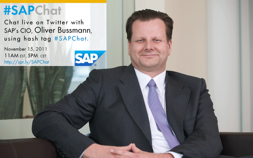 SAPChat with Oliver Bussmann, SAP CIO Promotional Picture for SAPChat with Oliver Bussmann